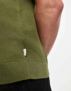 Polo Shirts*Jack & Jones Premium Pique Polo In Khaki Beech