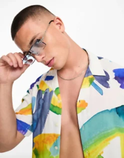 Sunglasses*Jack & Jones Rectangle Sunglasses In Blue Blue Iolite