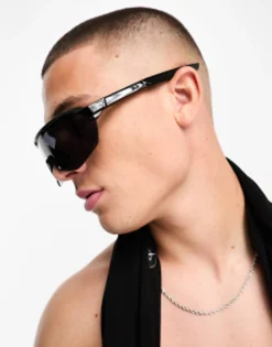 Sunglasses*Jack & Jones Retro Sporty Sunglasses In Black