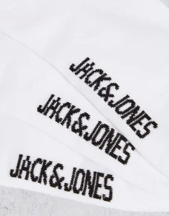 Socks*Jack & Jones Trainer Socks 5 Pack In White