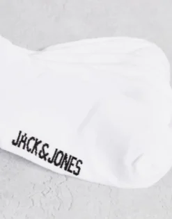 Socks*Jack & Jones Trainer Socks 5 Pack In White