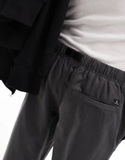 Trousers & Chinos*Jack & Jones Wide Fit Trouser With Elasticated Waist In Grey Asphalt