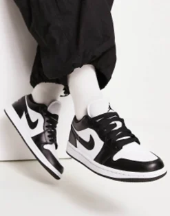 Sportswear*Jordan Aj1 Low Trainers In And Black White
