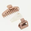 Hair Accessories*Kitsch Assorted Claw Clip 3Pc - Oversized Claw Neutral