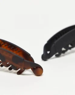 Hair Accessories*Kitsch Banana Clip 2 Pack Black & Tort