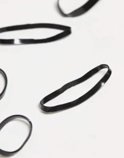 Hair Accessories*Kitsch Black No Snag Elastic 100 Pack No Colour
