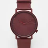 Watches*Komono Lewis Mono Watch In Burgundy Red