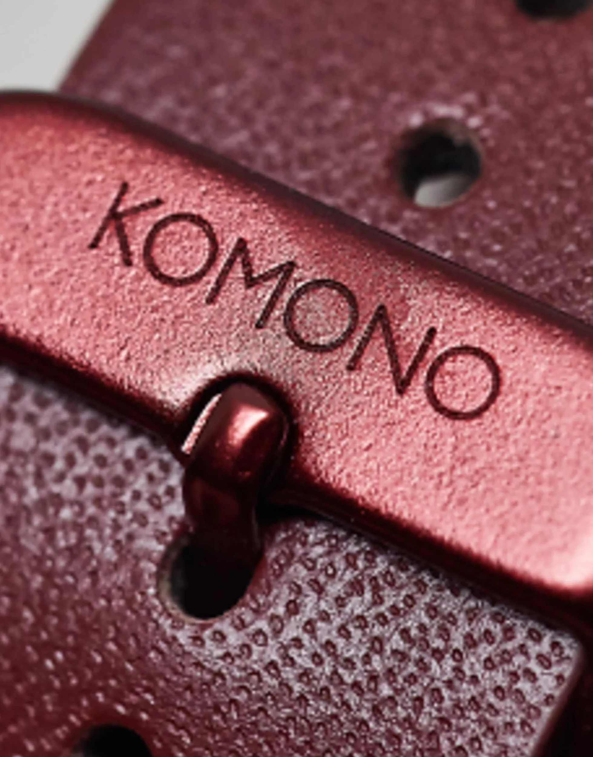 Watches*Komono Lewis Mono Watch In Burgundy Red