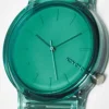 Watches*Komono Mono Clear Watch In Aqua Green