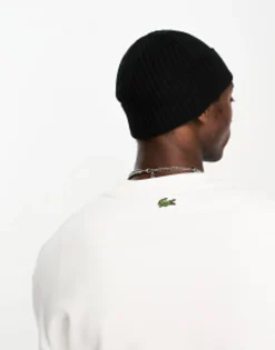 Beanies*Lacoste Essentials Beanie In Black