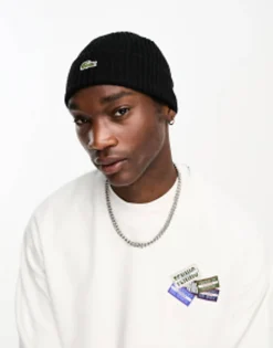Beanies*Lacoste Essentials Beanie In Black