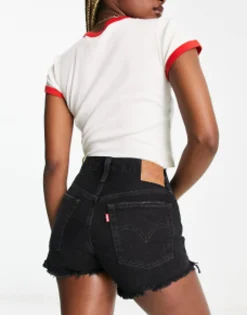 Shorts*Levi's 501 Original Shorts In Black Stowaway