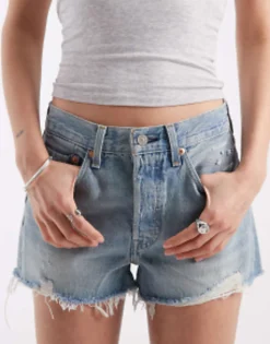 Shorts*Levi's 501 Original Shorts In Light Wash Ojai Luxor Heat