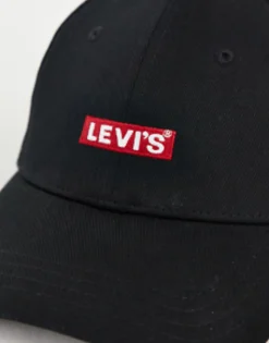 Caps & Hats*Levi's Cap In With Box Tab Logo Black