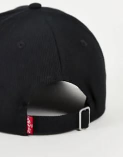 Caps & Hats*Levi's Cap In With Box Tab Logo Black