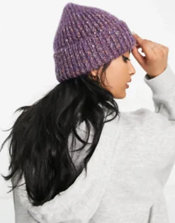 Beanies*Levi's Chunky Beanie In Purple Regular Purple
