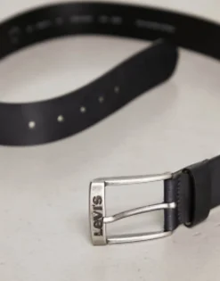 Belts*Levi's New Duncan Leather Belt In Black