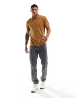 Polo Shirts*Levi's Polo Shirt In With Logo Tan
