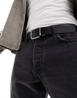 Belts*Levi's Reversible Leather Belt In Black/Tan Regular Black