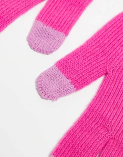 Gloves*Levi's Touch Screen Gloves In Pink Dark Pink