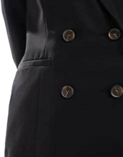Suits & Tailoring*Miss Selfridge Oversized Double Breasted Blazer In Black