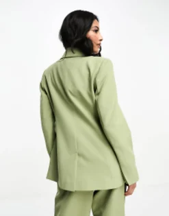 Suits & Tailoring*Miss Selfridge Oversized Double Breasted Blazer In Khaki