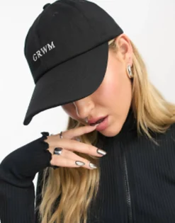 Caps*My Accessories London Grwm Cap In Black