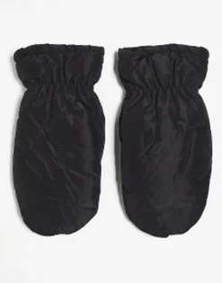 Gloves*My Accessories London Nylon Mittens In Black