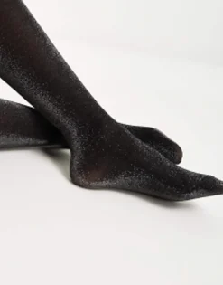 Socks & Tights*My Accessories London Shimmer Tights In Black
