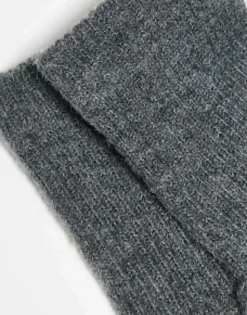 Gloves*My Accessories London Touch Screen Knitted Gloves In Grey
