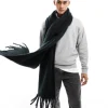 Scarves*My Accessories Man Blanket Scarf In Black
