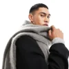 Scarves*My Accessories Man Blanket Scarf In Grey