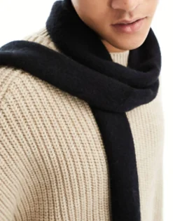 Scarves*My Accessories Man Skinny Scarf In Black
