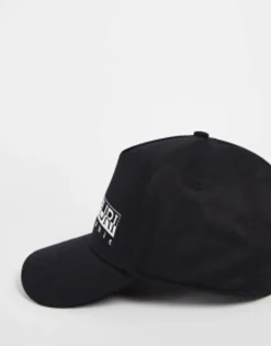 Caps & Hats*Napapijri Box Logo Cotton Cap In Black