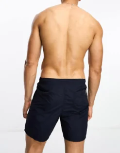 Swimwear*Napapijri Box Logo Woven Swim Shorts In Navy