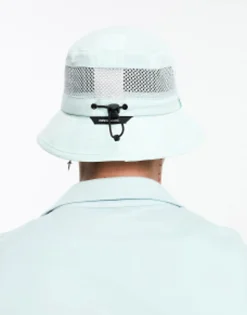 Caps & Hats*New Balance Bucket Hat With Logo In Mint Blue