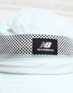 Caps & Hats*New Balance Bucket Hat With Logo In Mint Blue