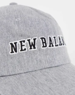 Caps*New Balance Collegiate Logo Baseball Cap In Slate Grey