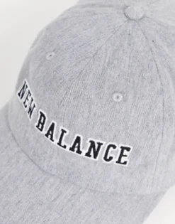 Caps*New Balance Collegiate Logo Baseball Cap In Slate Grey
