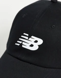 Hats*New Balance Core Logo Baseball Cap In Black