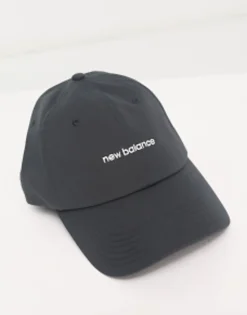 Caps*New Balance Linear Logo Cap In Charcoal