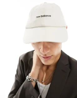 Caps*New Balance Linear Logo Cap In Oatmeal