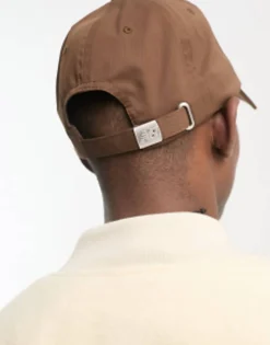 Caps*New Balance Linear Logo Cap In Brown