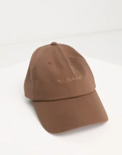 Caps*New Balance Linear Logo Cap In Brown