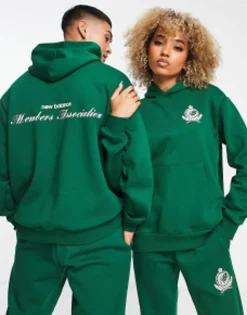 Sportswear*New Balance Members Club Lounge Set In Green- Exclusive To Asos