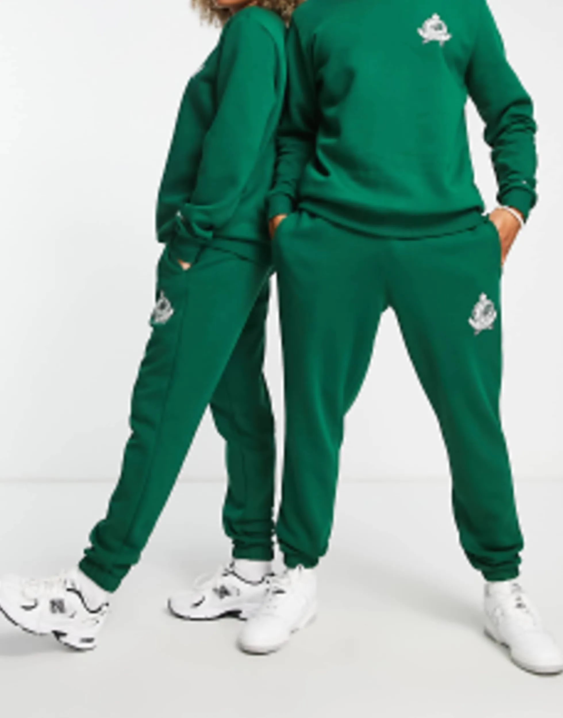 Sportswear*New Balance Members Club Lounge Set In Green- Exclusive To Asos