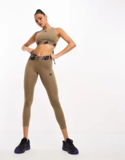Sportswear*New Balance Relentless Leggings In Brown