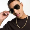 Sunglasses*New Look Aviator Sunglasses In Gold