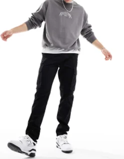 Trousers & Chinos*New Look Cargo Trousers In Black