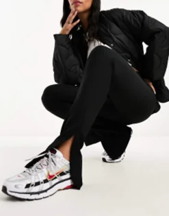 Trousers & Leggings*New Look Split Hem Leggings In Black